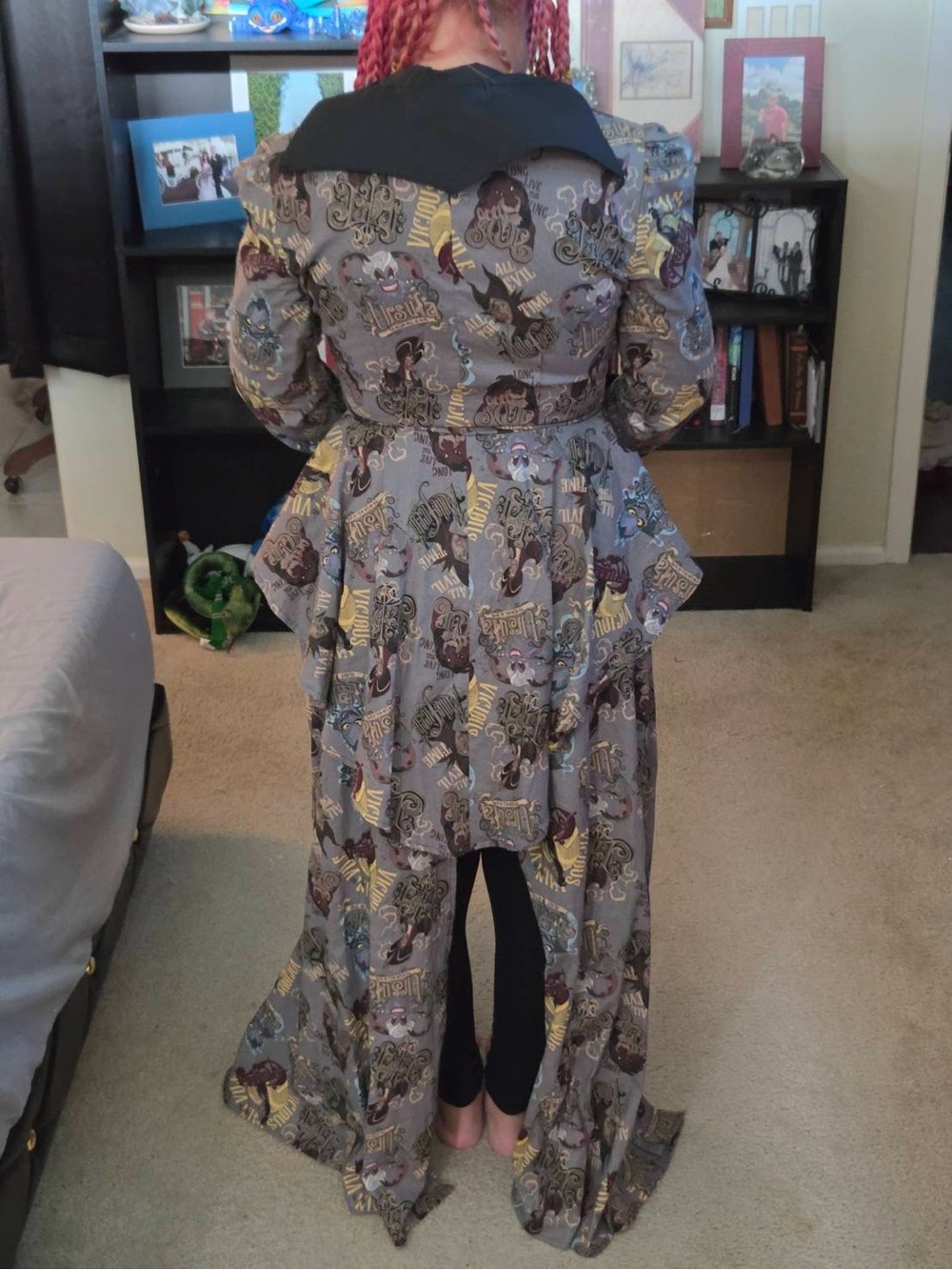 Handmade Disney Villian Victorian styled Trench Dress Coat - Picture 2 of 2